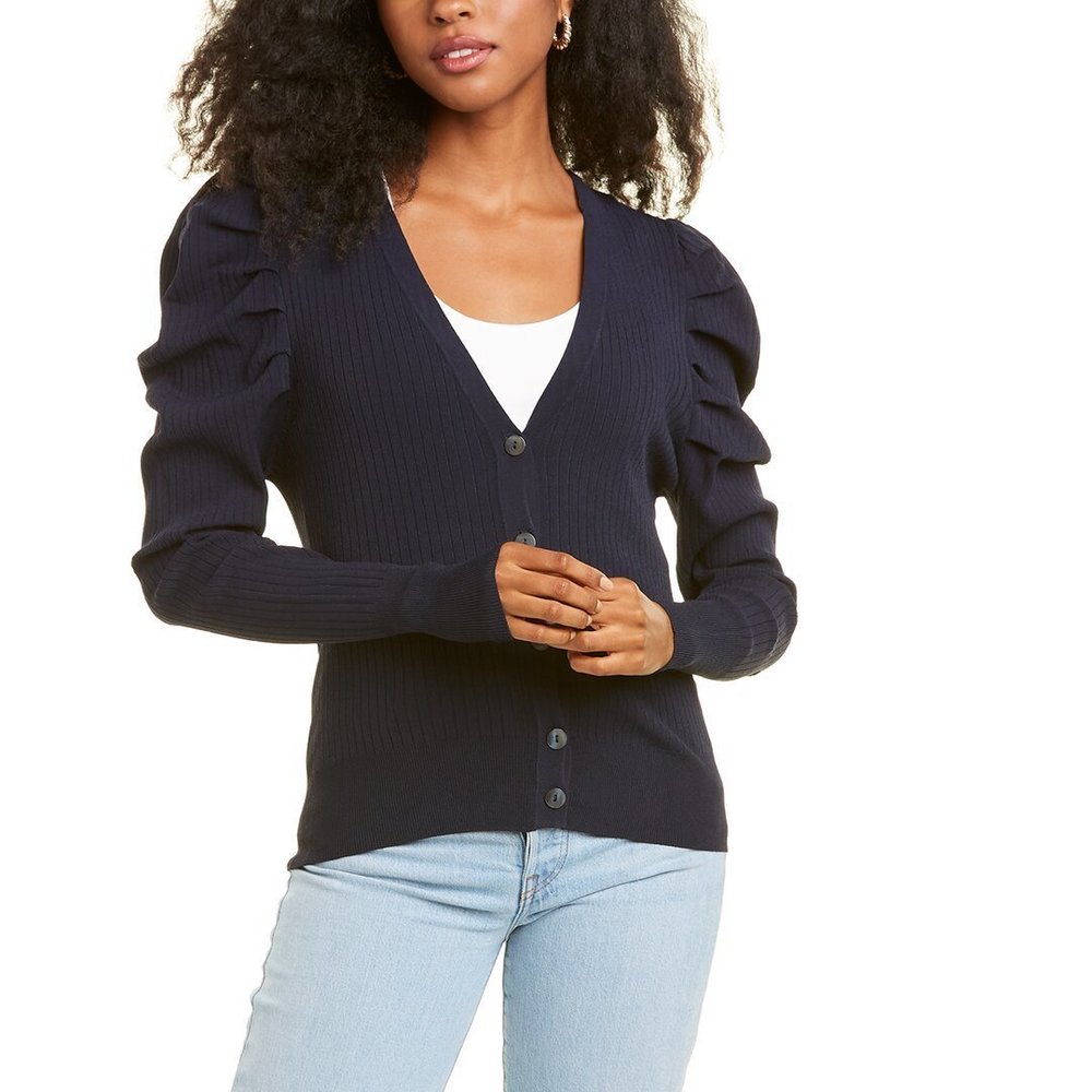 Autumn Cashmere Puff Sleeve Cardigan